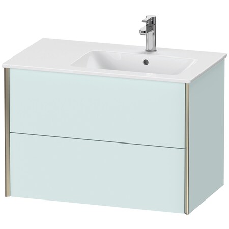 Xviu Wall-Mounted Vanity Unit Light Blue Matt